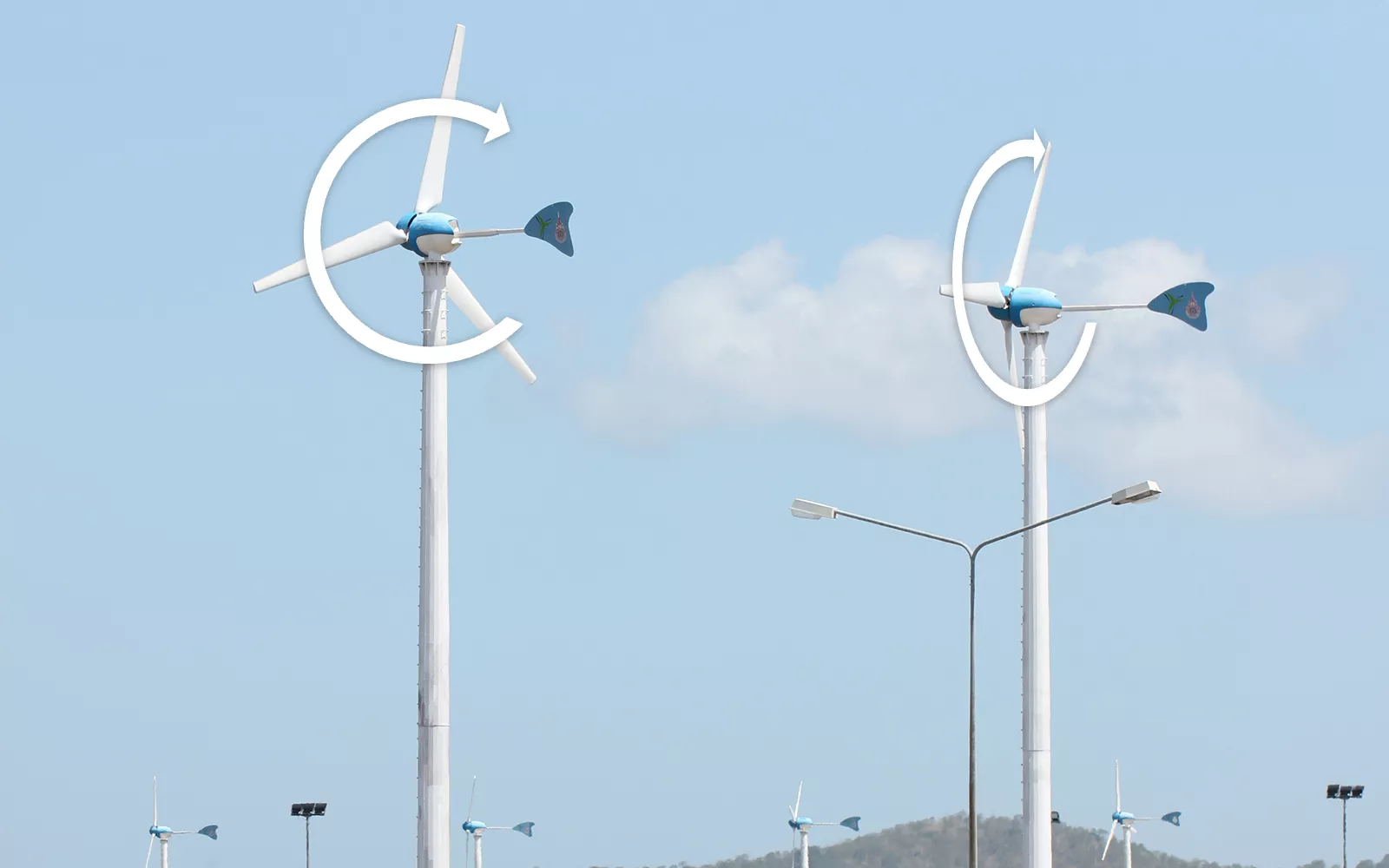Rodamientos de cabeceo y orientaci&oacute;n para turbinas e&oacute;licas peque&ntilde;as