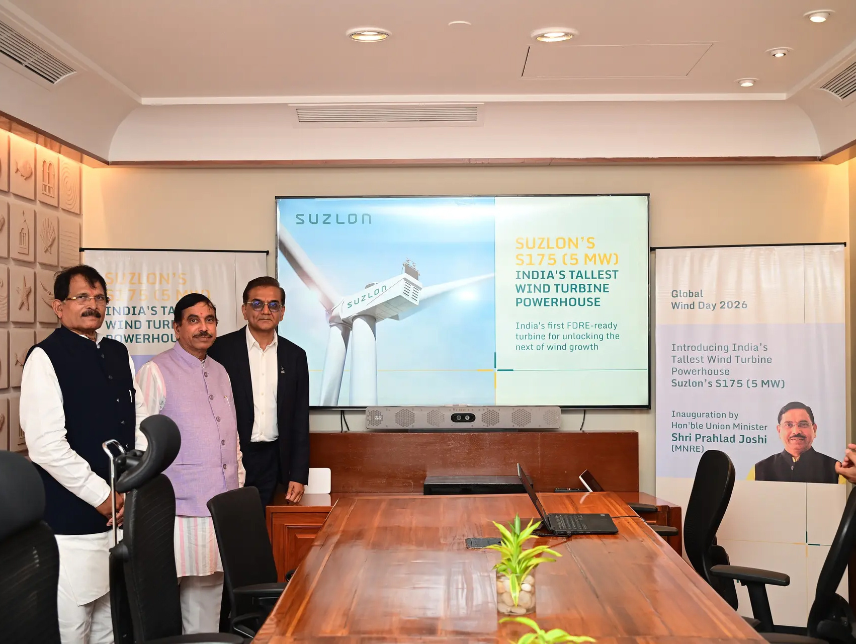 Suzlon presenta la turbina e&oacute;lica m&aacute;s potente de la India, la S175